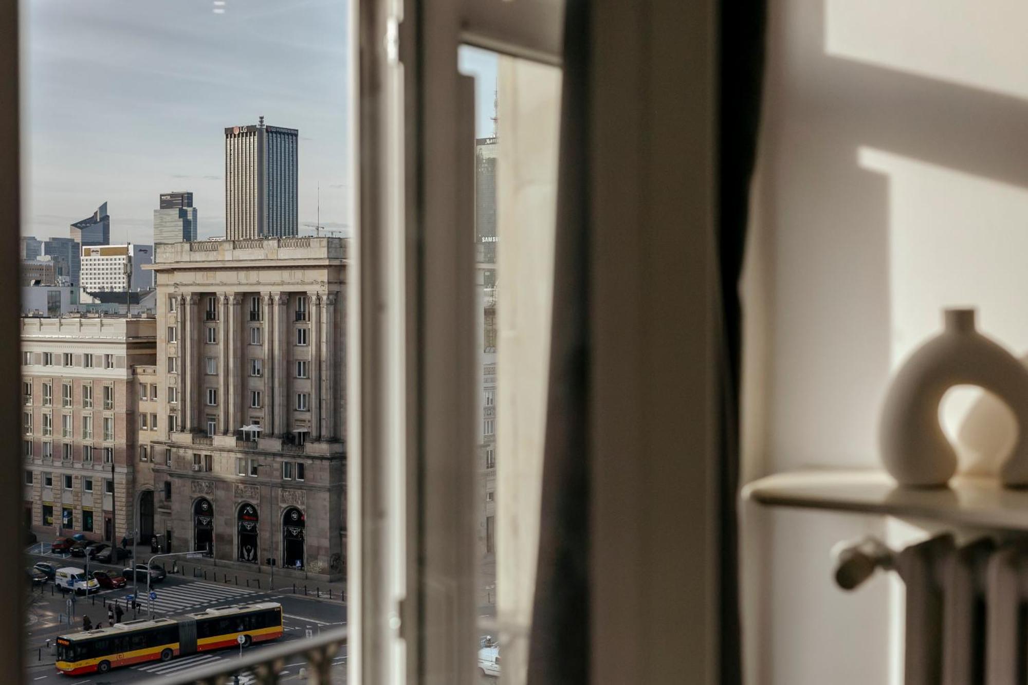 Plac Konstytucji 6 Orange - Apartament Dla 4 Osob - Bezplatny Parking - Free Parking - Piekny Widok Na Panorame Warszawy Varšava Exteriér fotografie